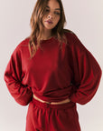 Cornell Carmine Red Pullover