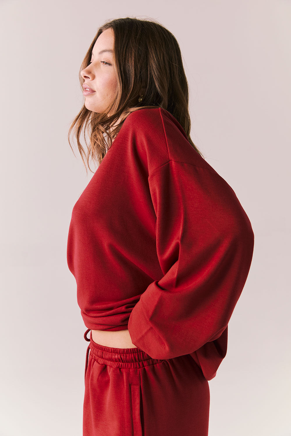 Cornell Carmine Red Pullover