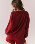 Cornell Carmine Red Pullover