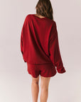 Cornell Carmine Red Pullover