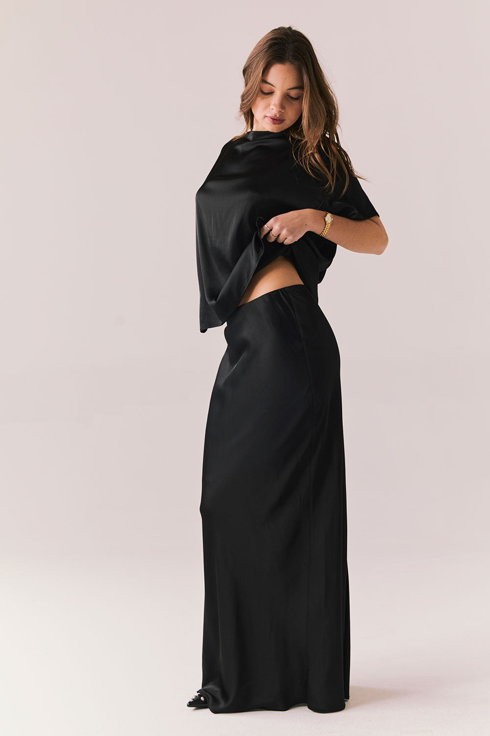 Columbia True Black Maxi Skirt Womens chaserbrand