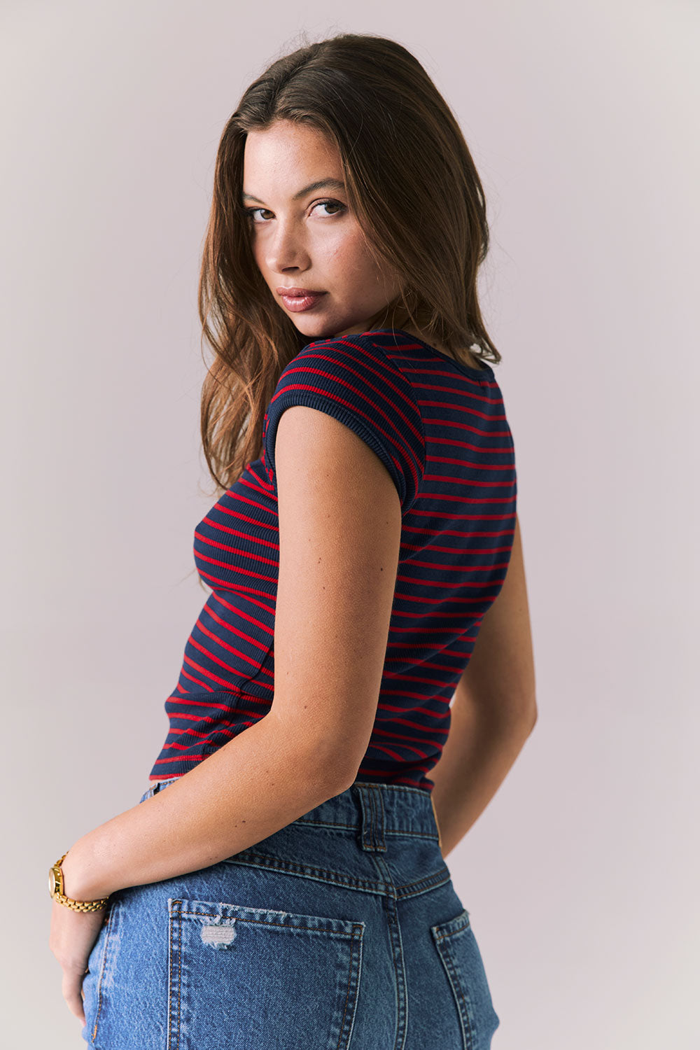 Yale Cambridge Stripe Tee