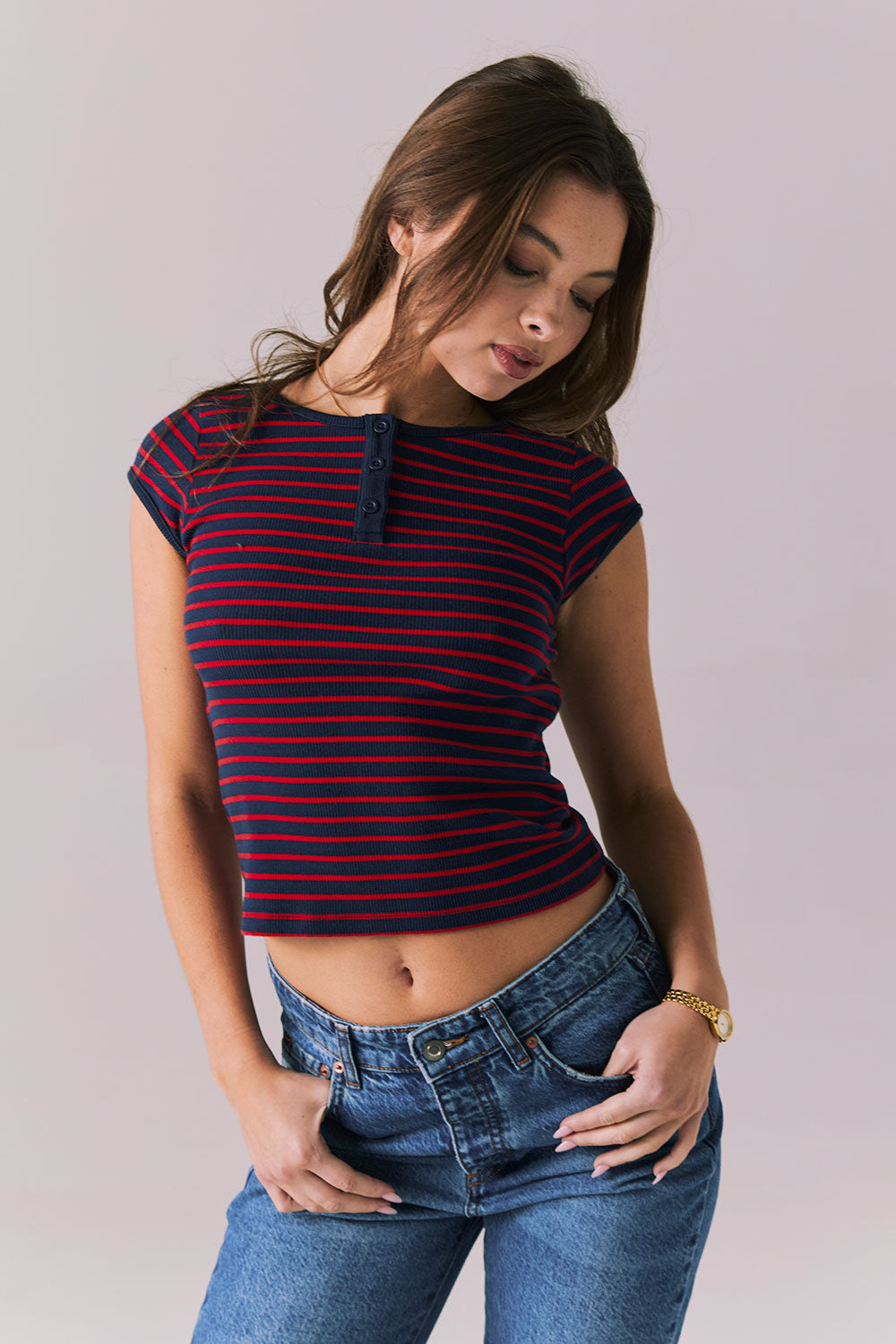 Yale Cambridge Stripe Tee