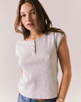 Yale Light Heather Grey Tee