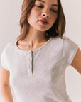Yale Light Heather Grey Tee