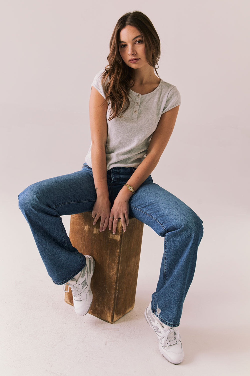Yale Light Heather Grey Tee