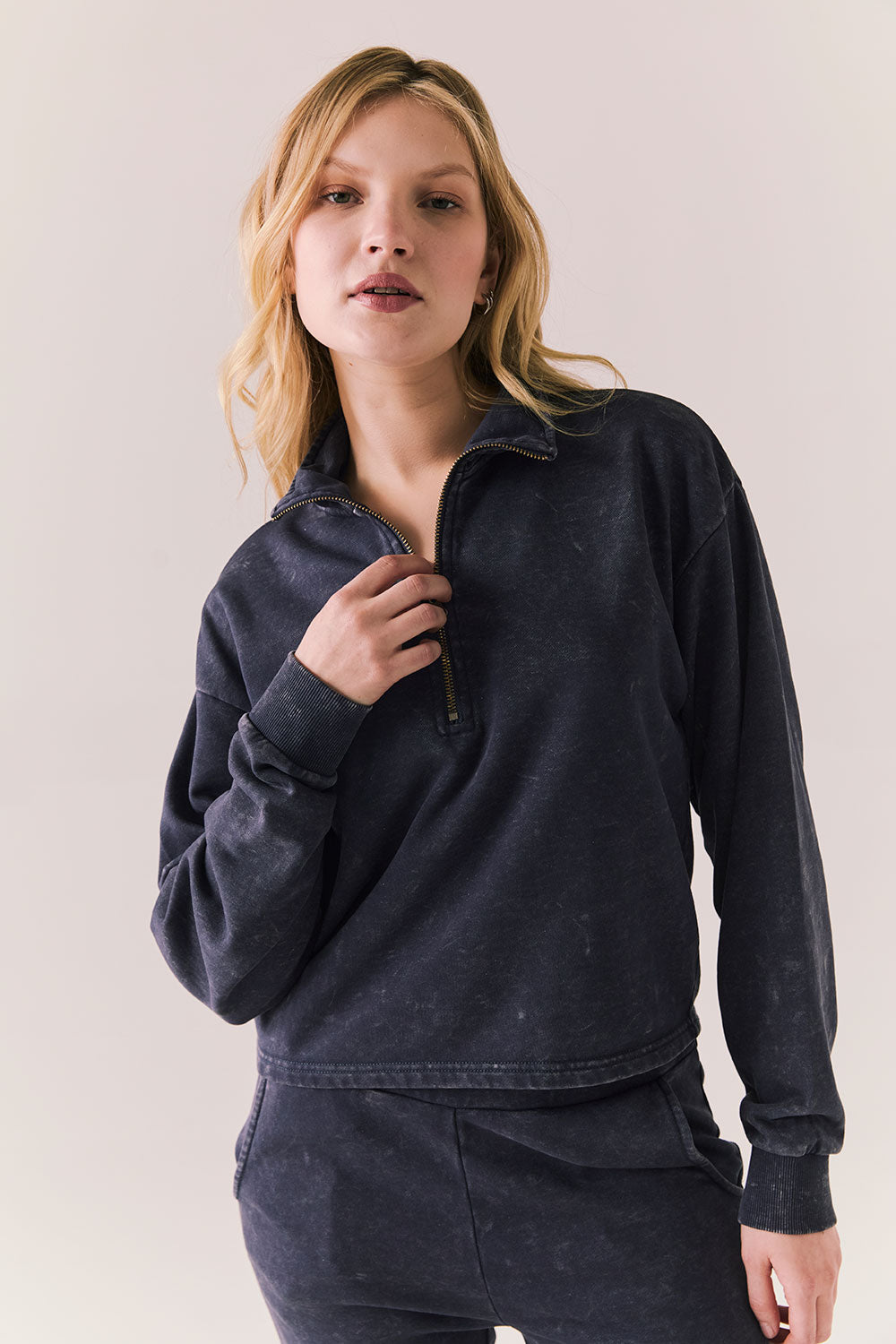 Ithaca Navy Half Zip Womens chaserbrand
