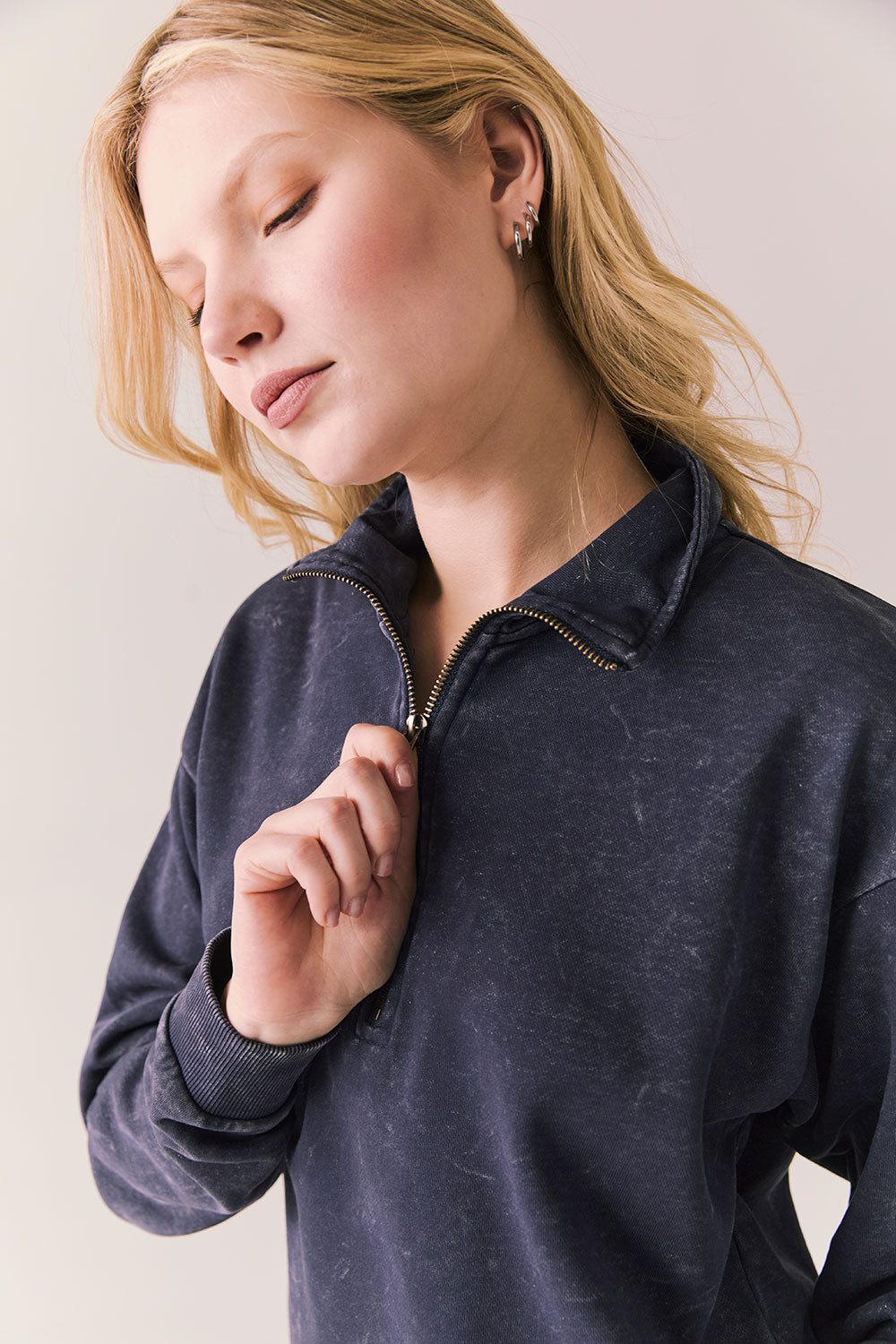 Ithaca Navy Half Zip Womens chaserbrand