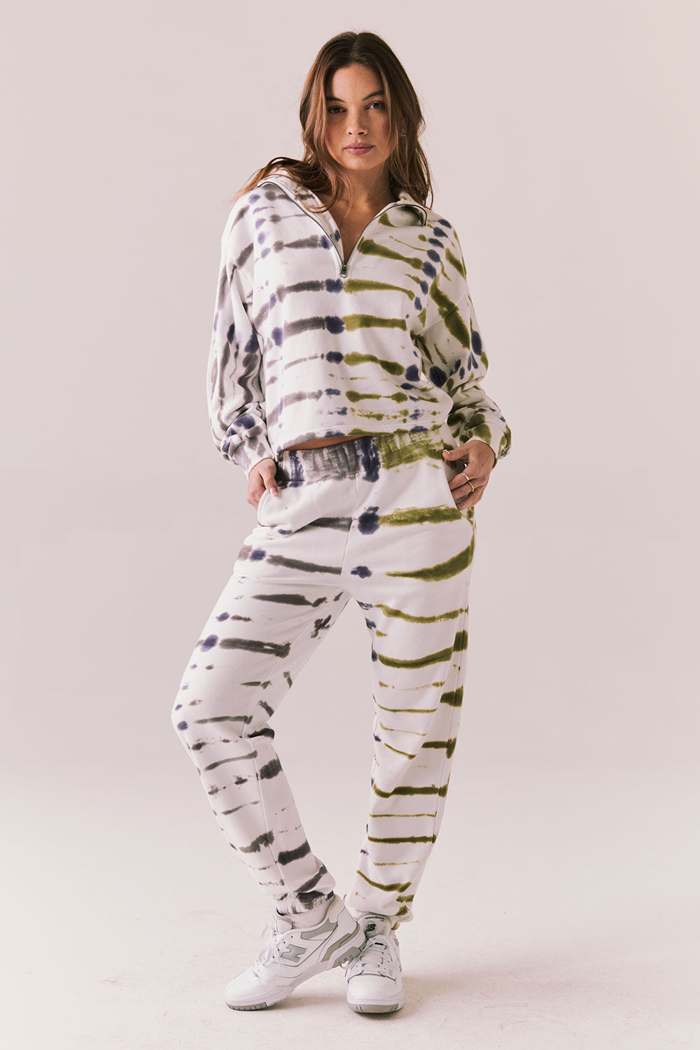 Ithaca Autumn Tie Dye Half Zip Womens chaserbrand