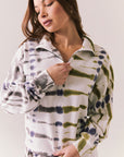 Ithaca Autumn Tie Dye Half Zip Womens chaserbrand
