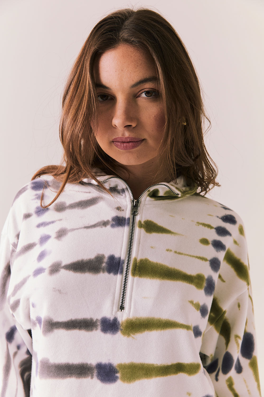 Ithaca Autumn Tie Dye Half Zip Womens chaserbrand