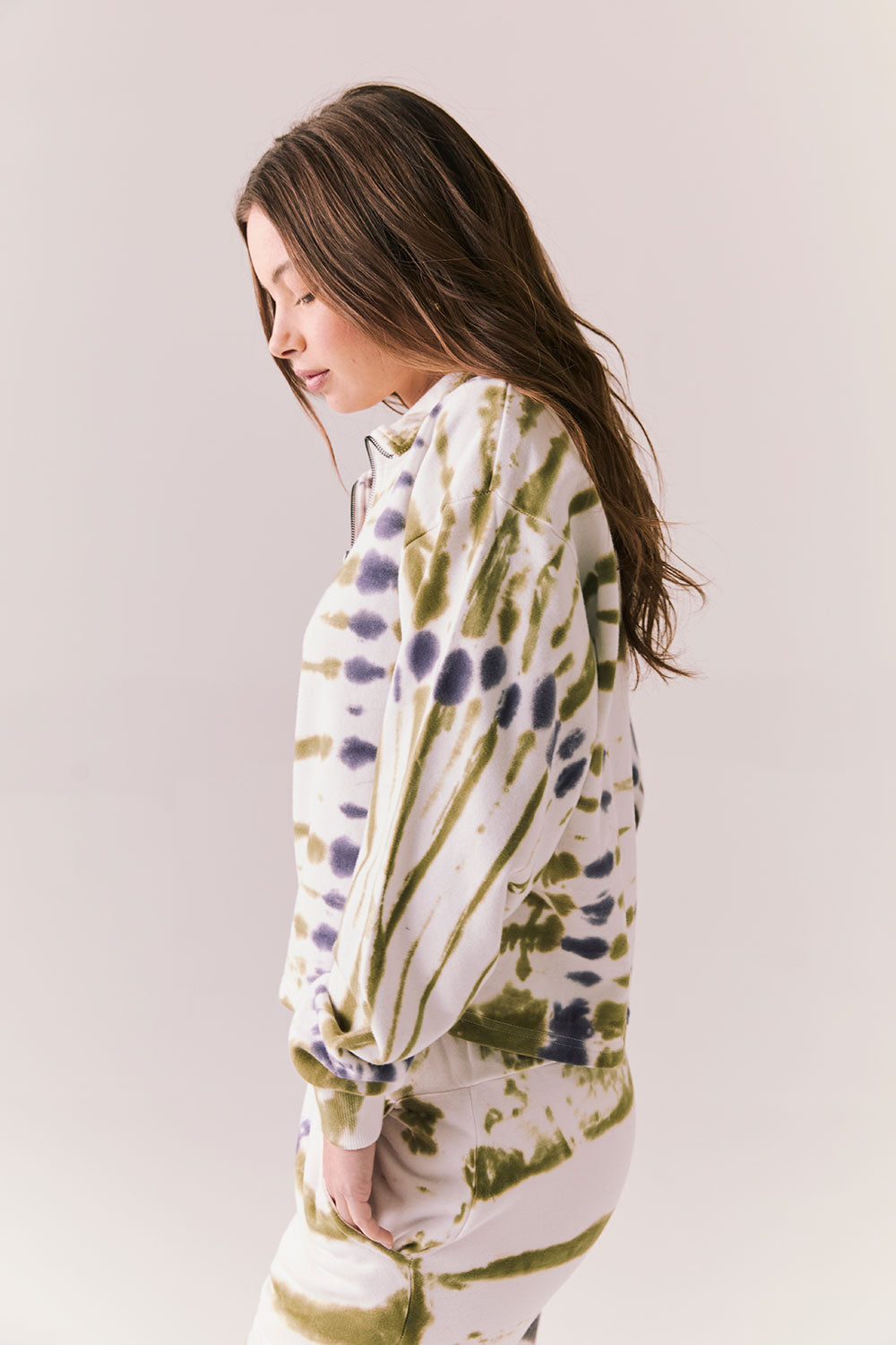 Ithaca Autumn Tie Dye Half Zip Womens chaserbrand