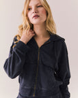 Abilene Navy Zip Up Womens chaserbrand