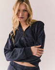 Abilene Navy Zip Up Womens chaserbrand