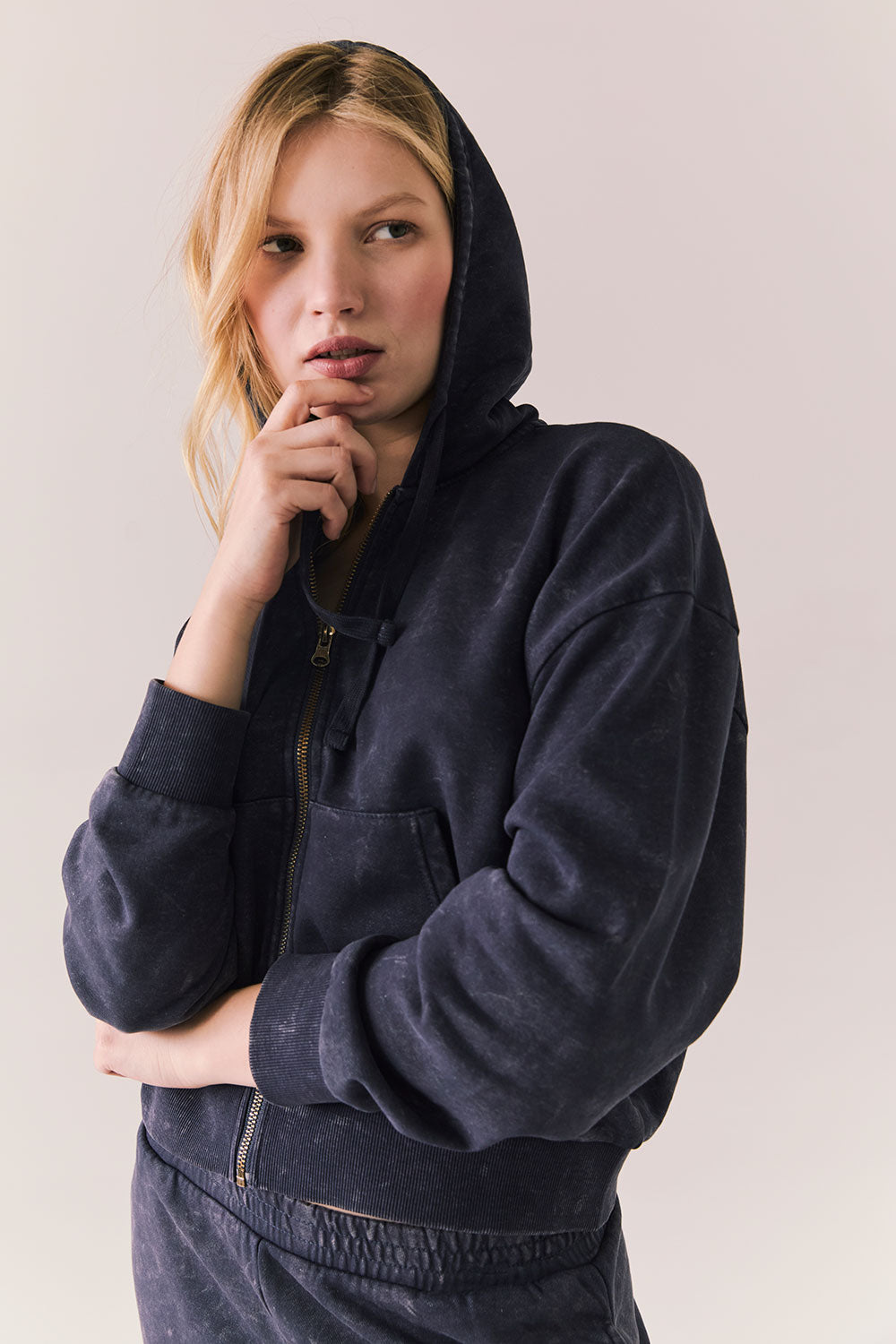 Abilene Navy Zip Up Womens chaserbrand