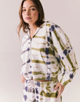Abilene Autumn Tie Dye Zip Up Womens chaserbrand