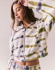 Abilene Autumn Tie Dye Zip Up Womens chaserbrand
