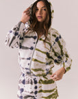 Abilene Autumn Tie Dye Zip Up Womens chaserbrand