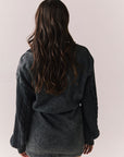Back view of Channel Mini Dress in true black