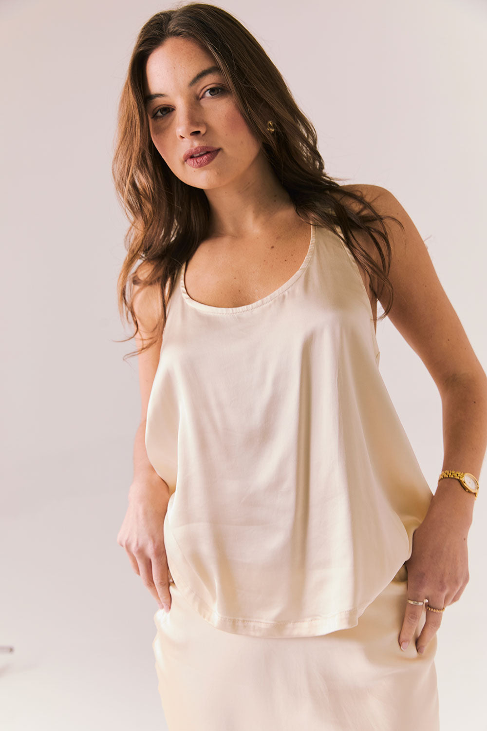 Rory Whitecap Grey Tank Top Womens chaserbrand