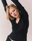 Chlo True Black Long Sleeve Womens chaserbrand