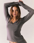 Chlo Dark Gull Long Sleeve Womens chaserbrand