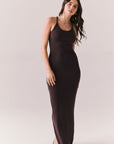 Emmaa Espresso Maxi Dress Womens chaserbrand