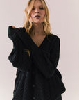 Pierre True Black Cardigan Womens chaserbrand