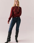 Evelynnnn Cabernet Long Sleeve Womens chaserbrand