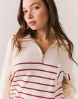Heart Half Zip Up