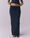 Womens Allure Navy Maxi Skirt chaserbrand