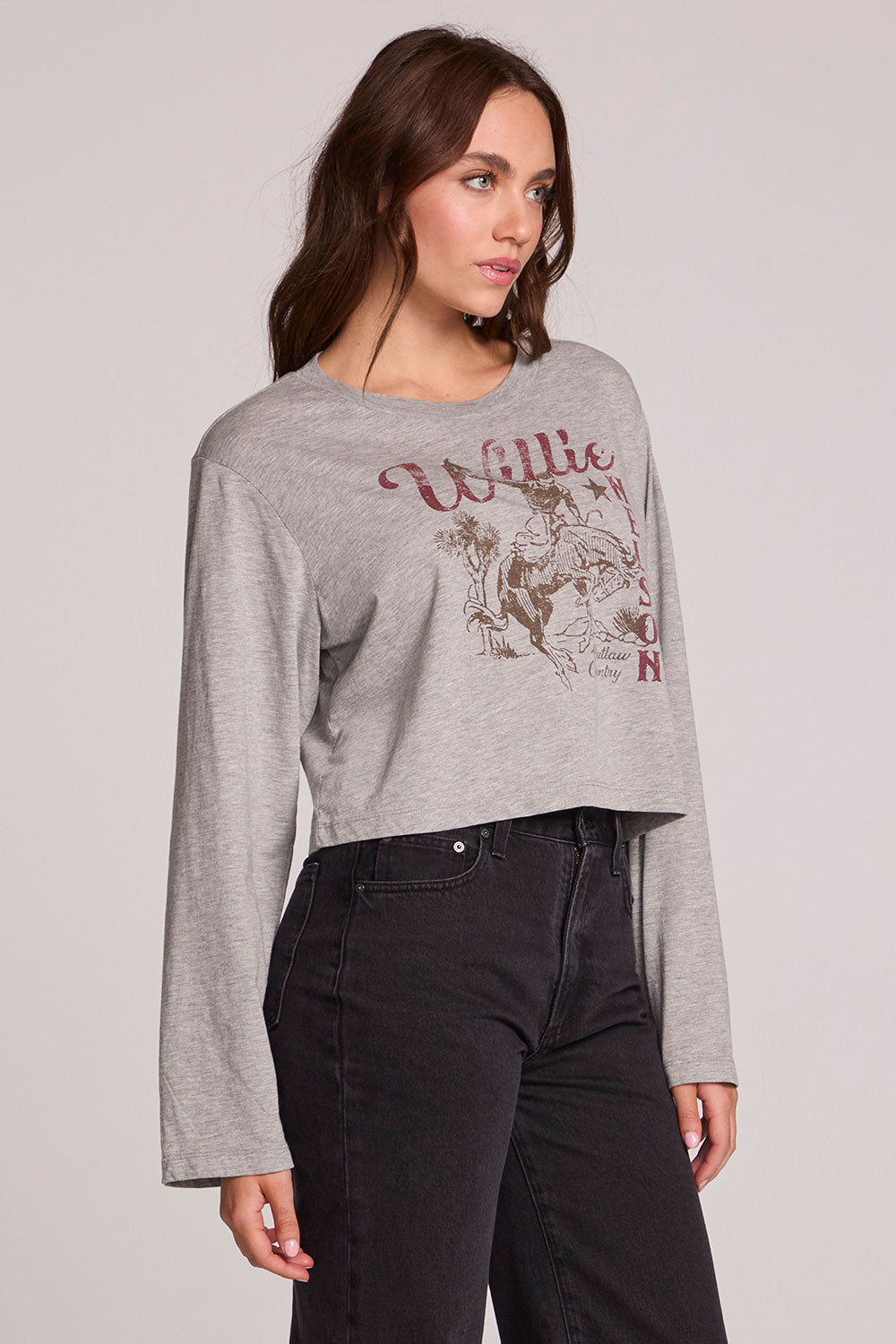 Willie Nelson Horseback Long Sleeve – Vintage Country Graphic Tee