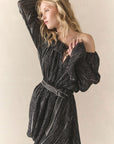 Starlette Licorice Class Leopard Mini Dress Womens chaserbrand