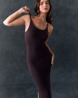 Emmaa Espresso Maxi Dress Womens chaserbrand