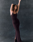 Emmaa Espresso Maxi Dress Womens chaserbrand