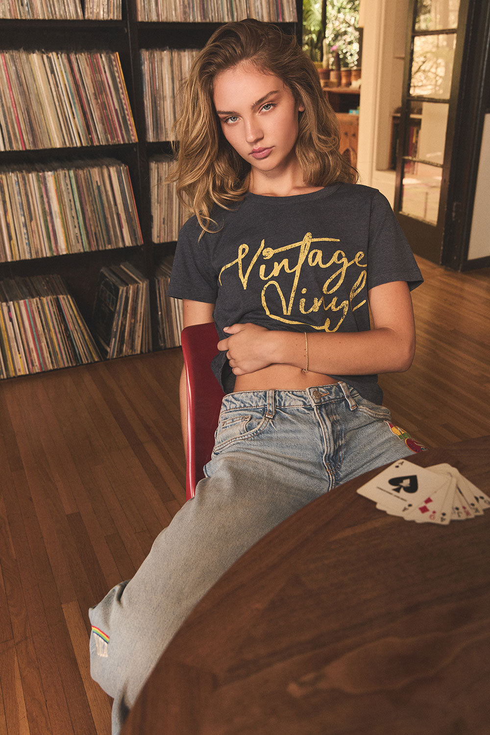 Vintage Vinyl Tee WOMENS chaserbrand