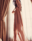 BEADED STAR L/S V NECK MAXI DRESS WOMENS chaserbrand