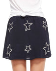BEADED STARS HI-LO MINI SKIRT WOMENS chaserbrand