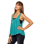 CROPPED FLOUNCE TANK chaserbrand