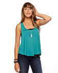 CROPPED FLOUNCE TANK chaserbrand