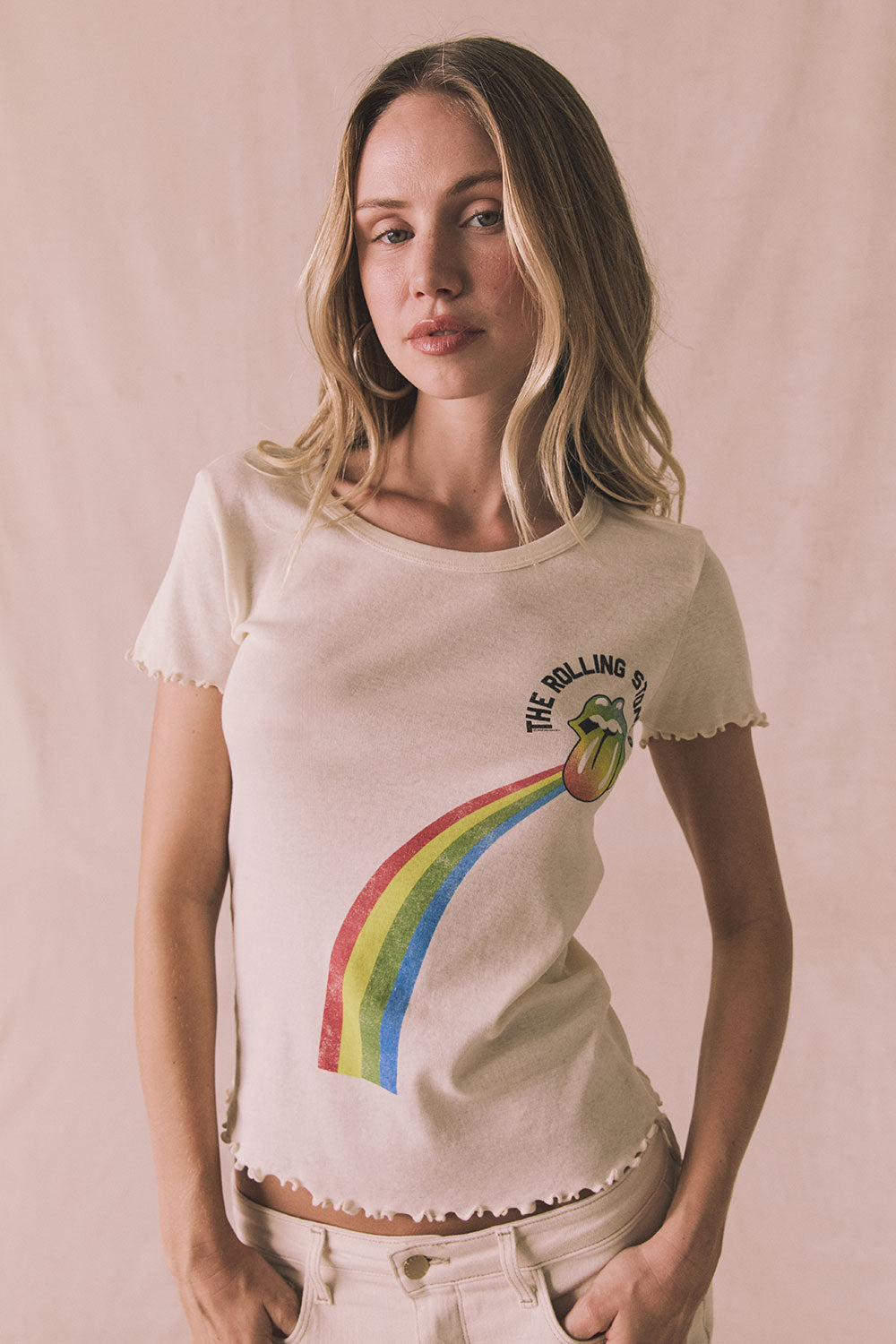 Rolling Stones She’s A Rainbow Tee Womens chaserbrand