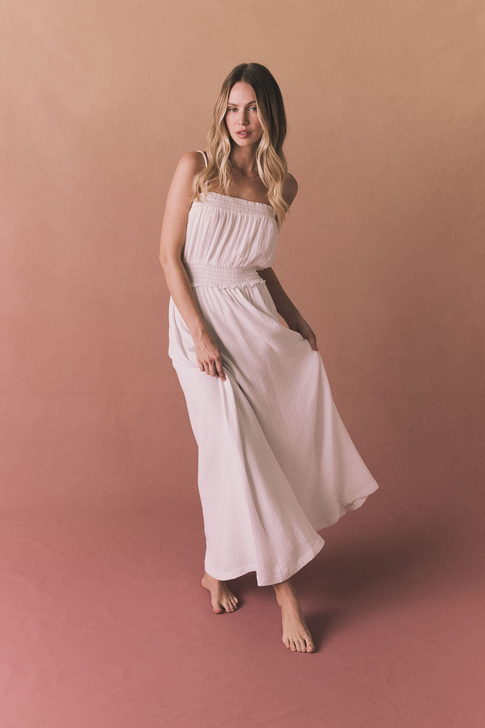 Getaway White Maxi Dress Womens chaserbrand