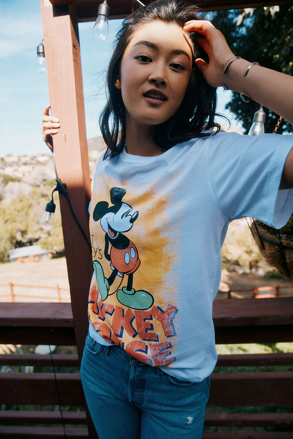 Retro mickey mouse shirt sale