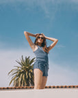 Carnaby Washed Indigo Tank Top WOMENS chaserbrand