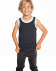 Boys Recycled Vintage Jersey Contrast Binding Muscle Tank BOYS - chaserbrand
