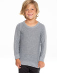 Boys Cozy Knit Long Sleeve Rib Panel Raglan Pullover BOYS - chaserbrand