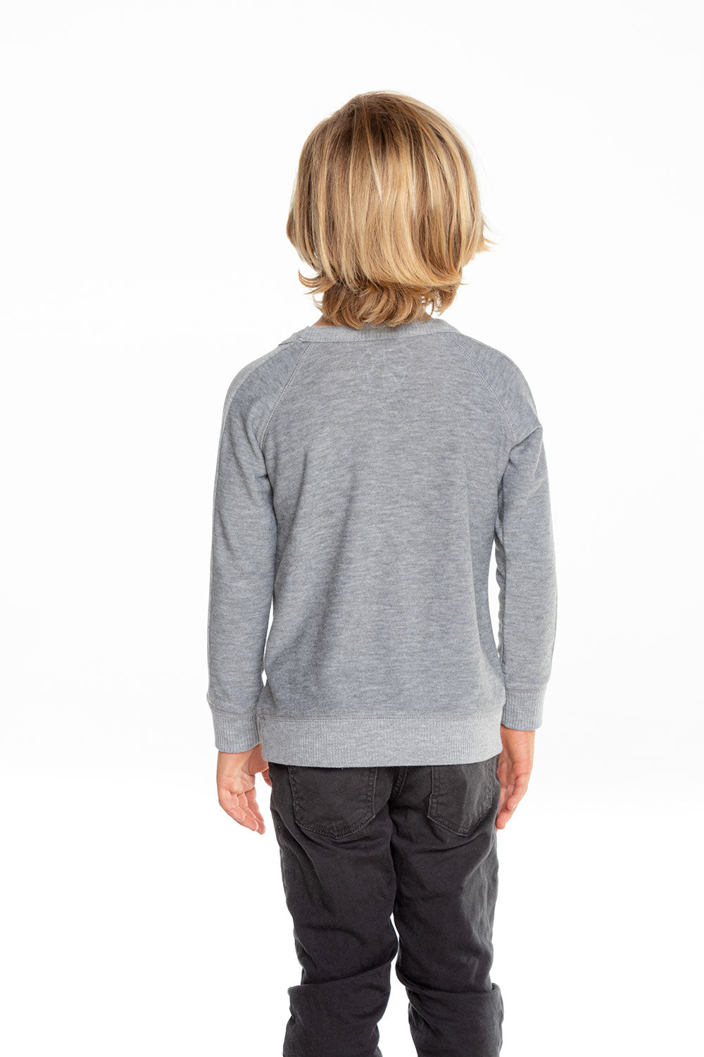 Boys Cozy Knit Long Sleeve Rib Panel Raglan Pullover BOYS - chaserbrand