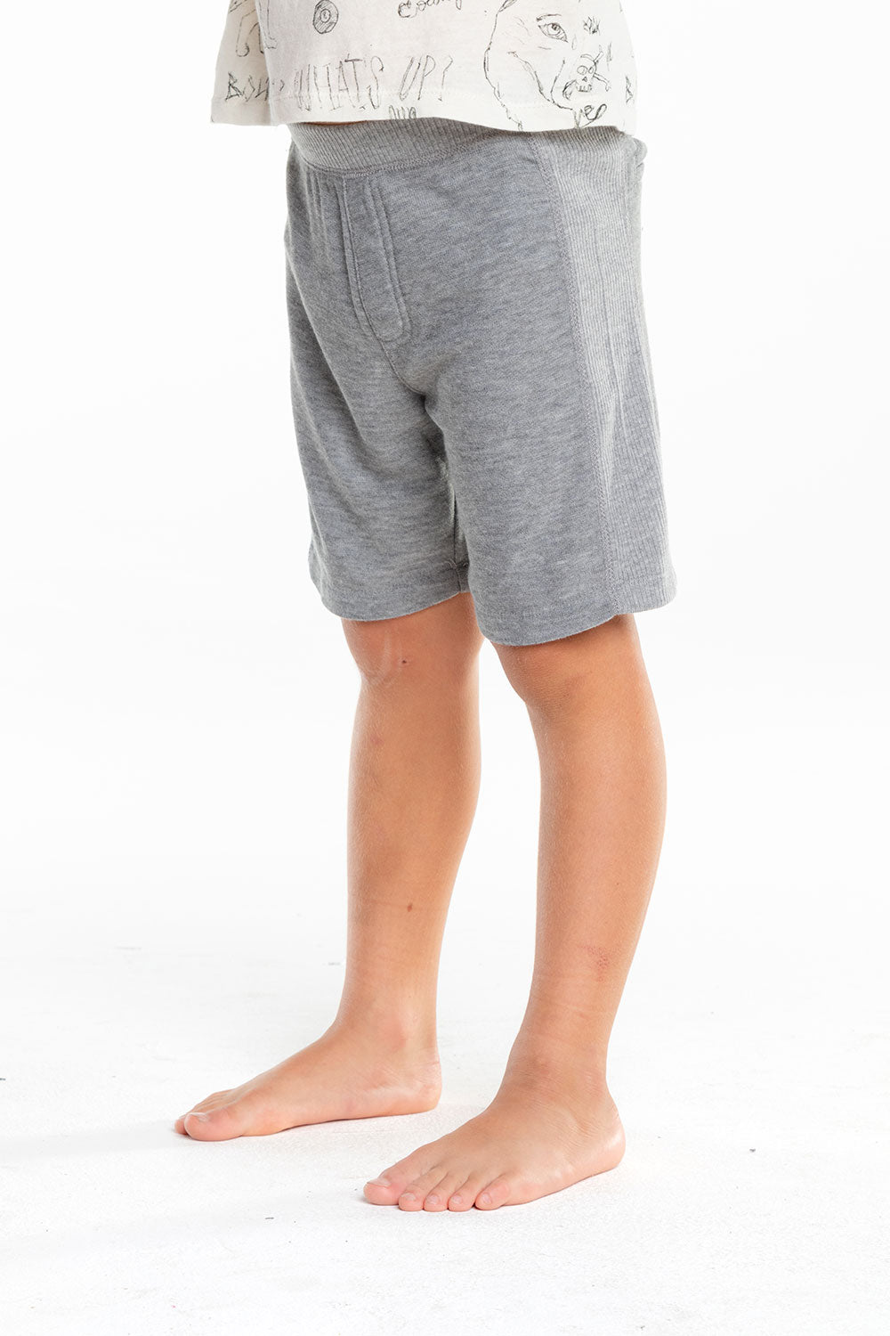 Boys Cozy Knit Rib Panel Shorts BOYS - chaserbrand