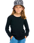 Thermal Long Sleeve Crew Neck Shirttail Tee With Kanga Pocket Boys chaserbrand