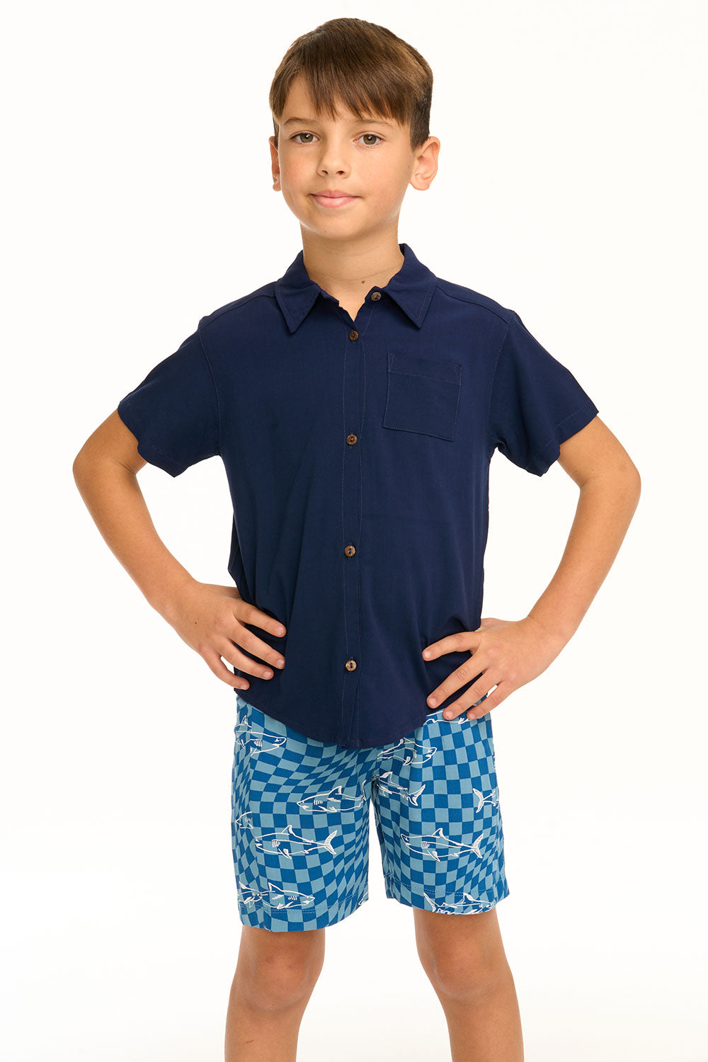 Boy&#39;s Avalon Collared Button Down Shirt BOYS chaserbrand